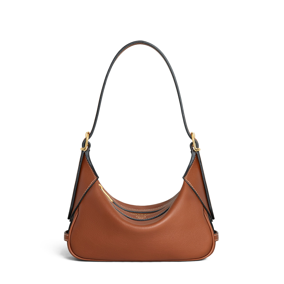 CELINE Mini Romy Bag in Supple Calfskin - Tan