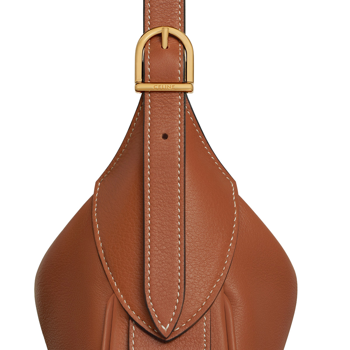 CELINE Mini Romy Bag in Supple Calfskin - Tan