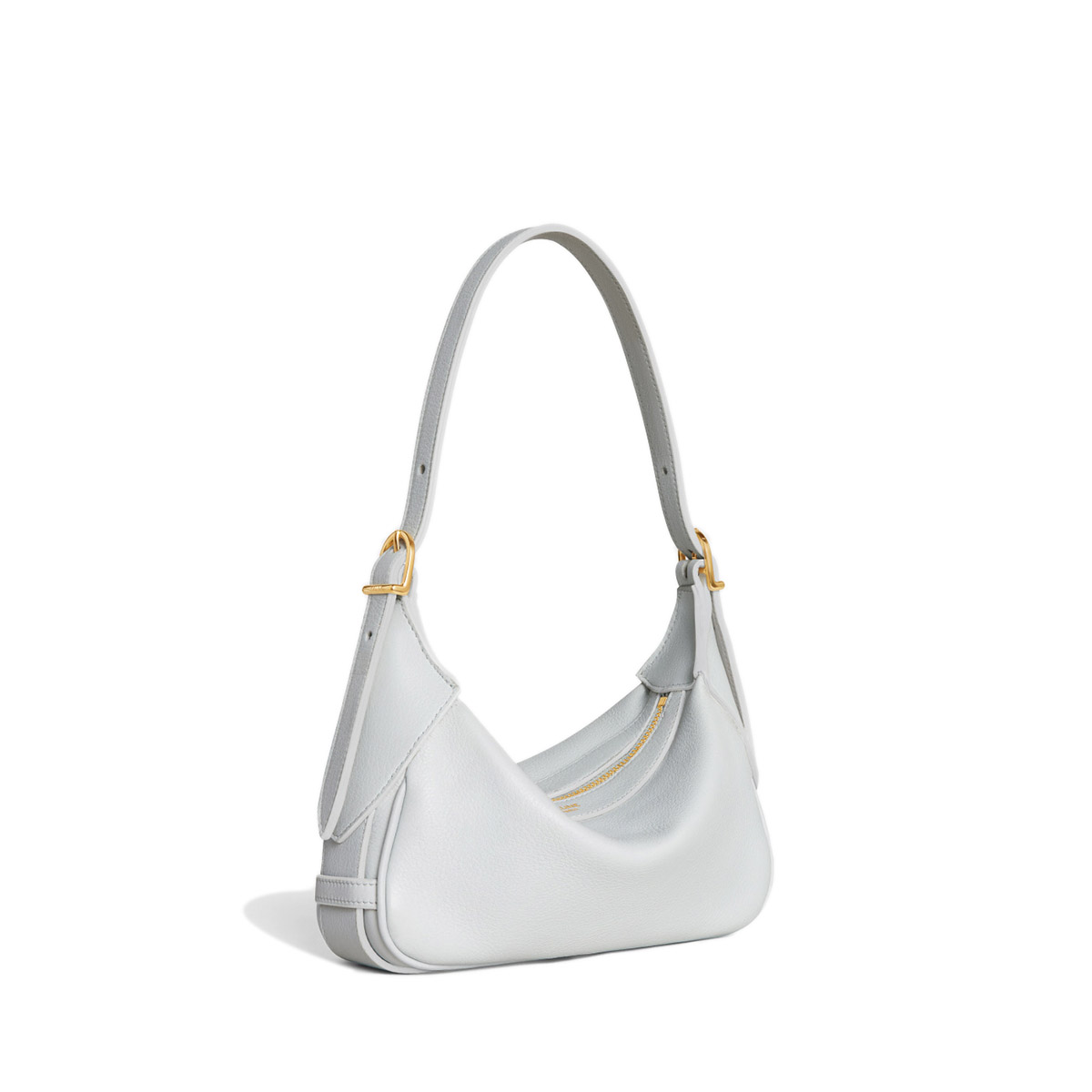 CELINE Mini Romy Bag in Supple Calfskin - White