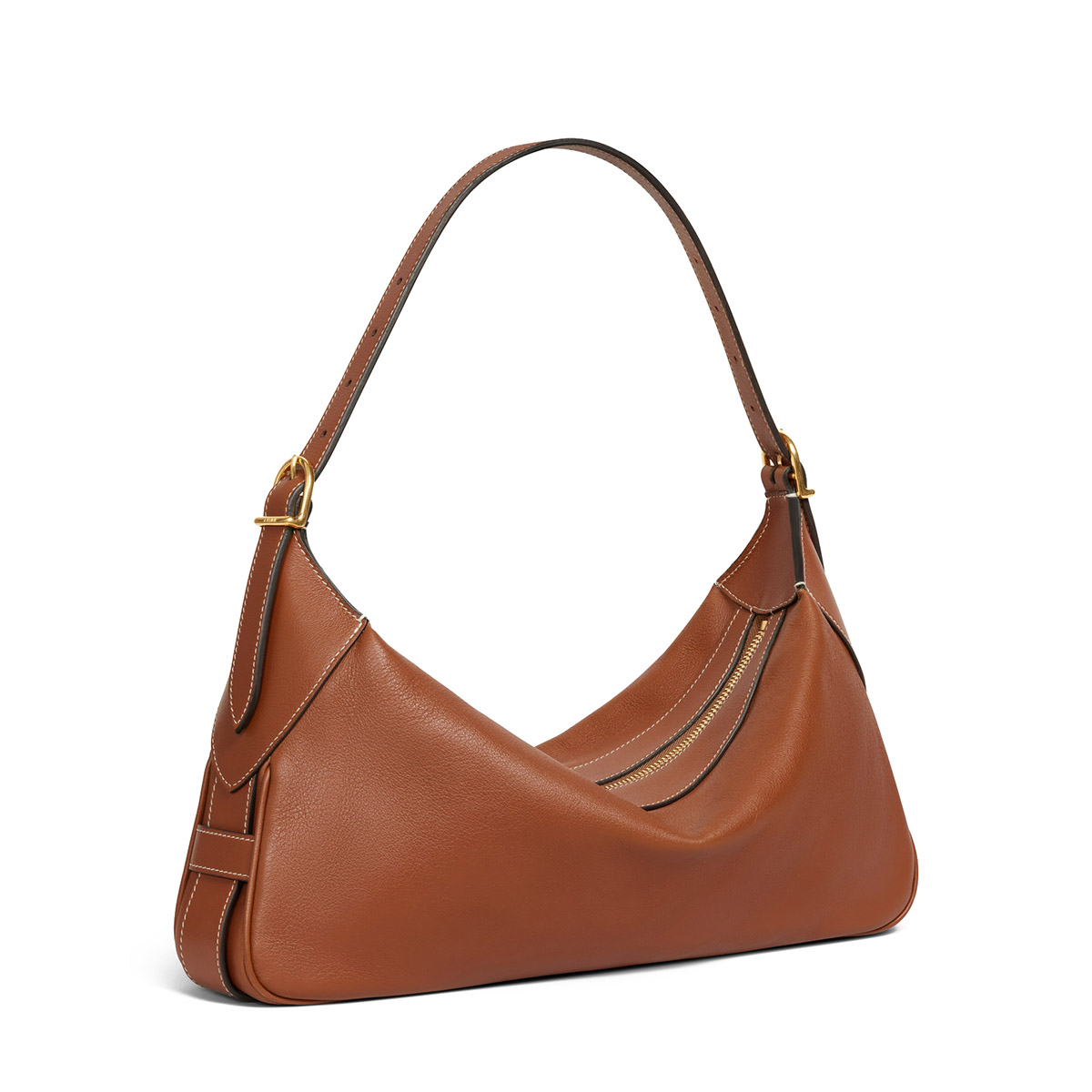 CELINE Medium Romy Bag in Supple Calfskin - Tan