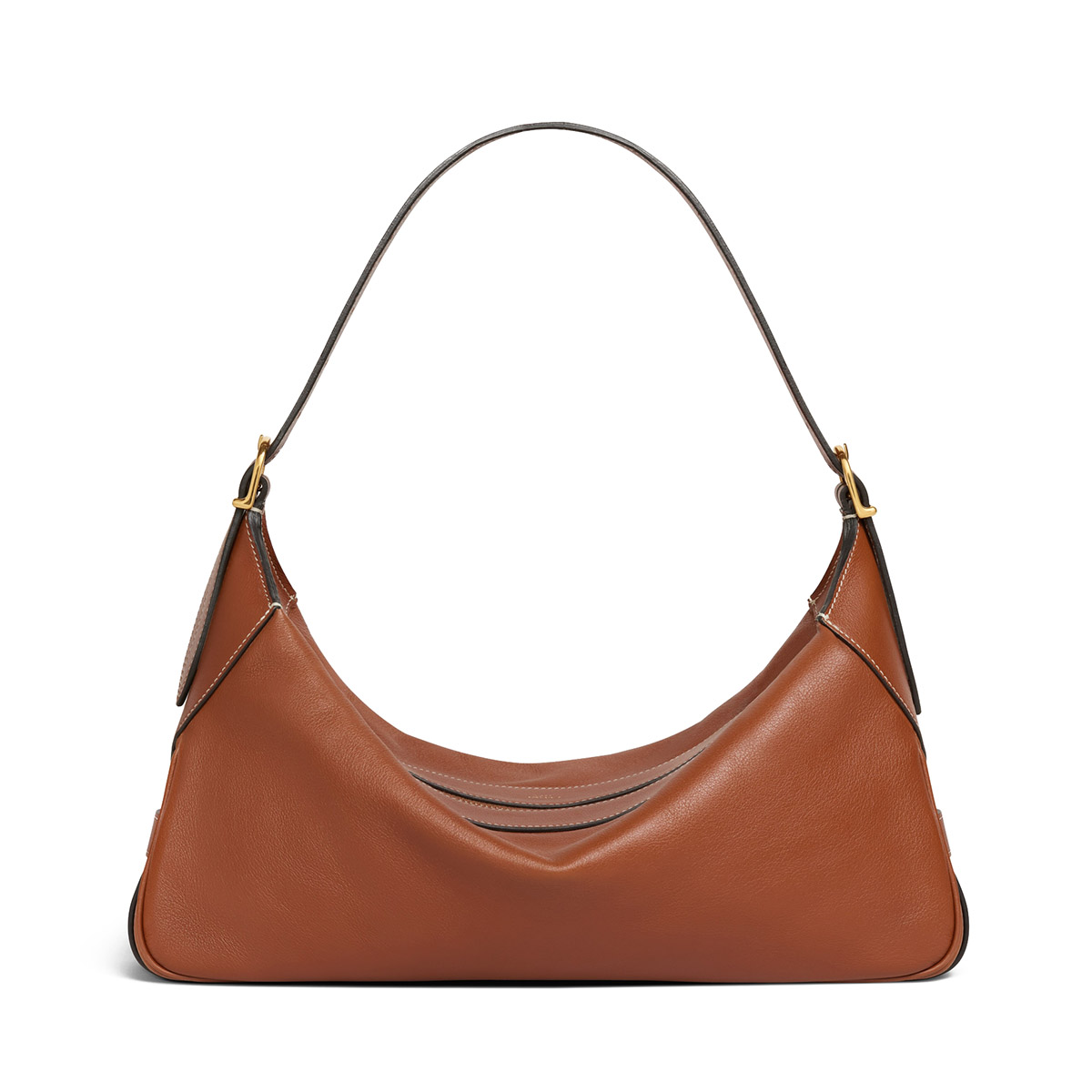 CELINE Medium Romy Bag in Supple Calfskin - Tan