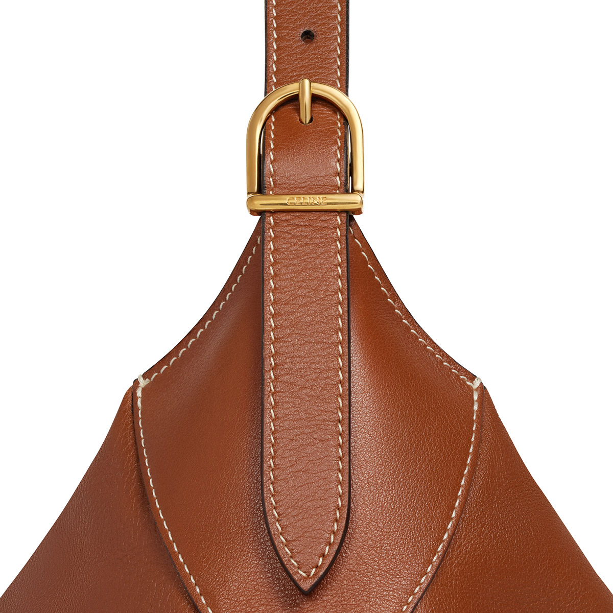 CELINE Medium Romy Bag in Supple Calfskin - Tan