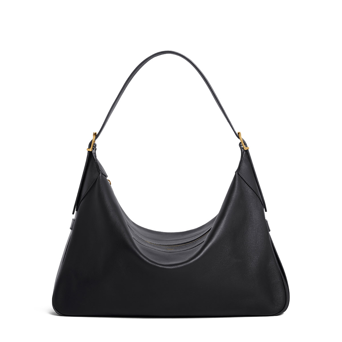 CELINE Large Romy Bag in Supple Calfskin - Black