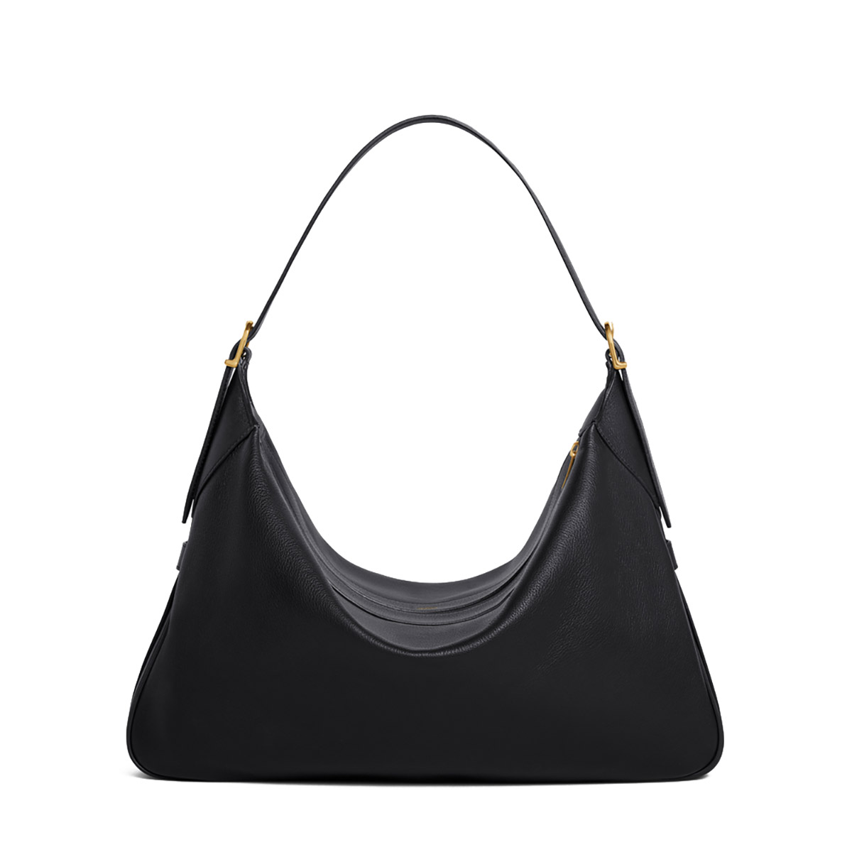 CELINE Large Romy Bag in Supple Calfskin - Black