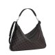 CELINE Large Strap Romy Bag in Triomphe Canvas And Calfskin - Black