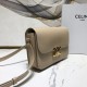 CELINE Classique Triomphe Bag In Shiny Calfskin - Brown Sepia