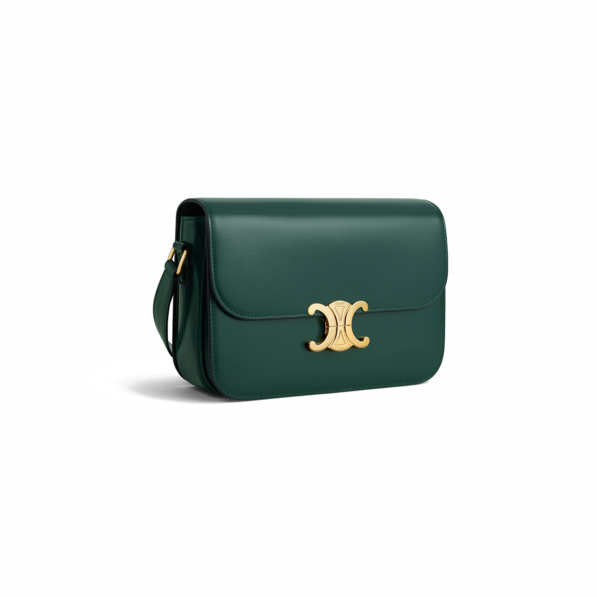 CELINE Classique Triomphe Bag In Shiny Calfskin - Amazone