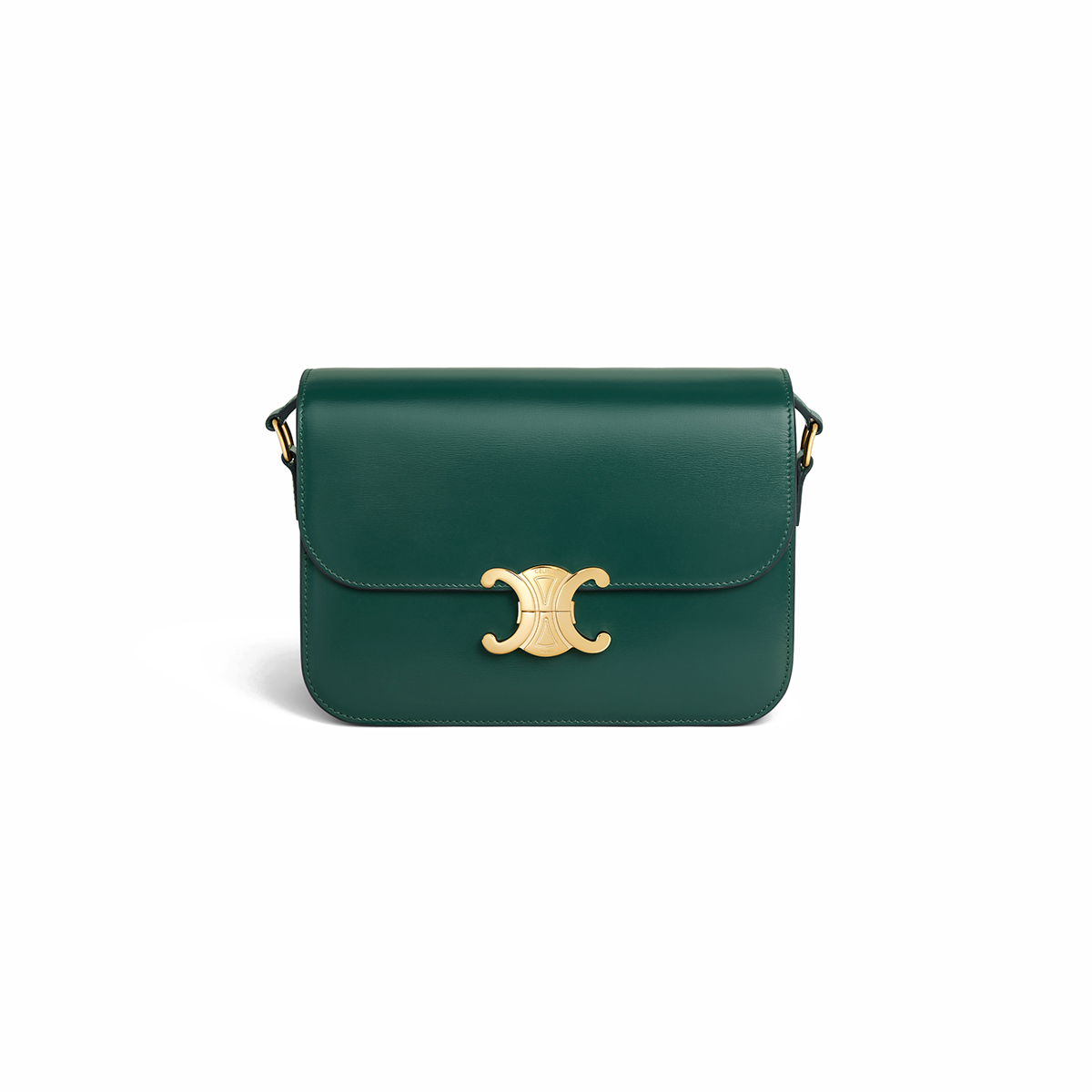 CELINE Classique Triomphe Bag In Shiny Calfskin - Amazone