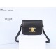 CELINE Teen Triomphe Bag In Shiny Calfskin - Black