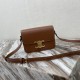 CELINE Teen Triomphe Bag In Shiny Calfskin - Tan