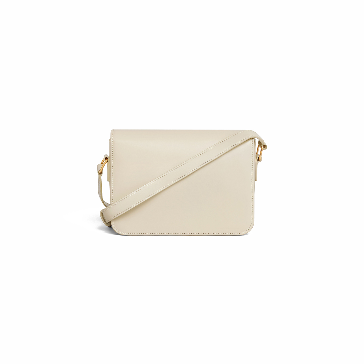 CELINE Teen Triomphe Bag In Shiny Calfskin - Limestone