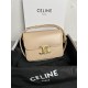 CELINE Teen Triomphe Bag In Shiny Calfskin - Oat Beige