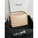 CELINE Teen Triomphe Bag In Shiny Calfskin - Oat Beige