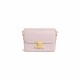 CELINE Teen Triomphe Bag In Shiny Calfskin - Pastel Pink