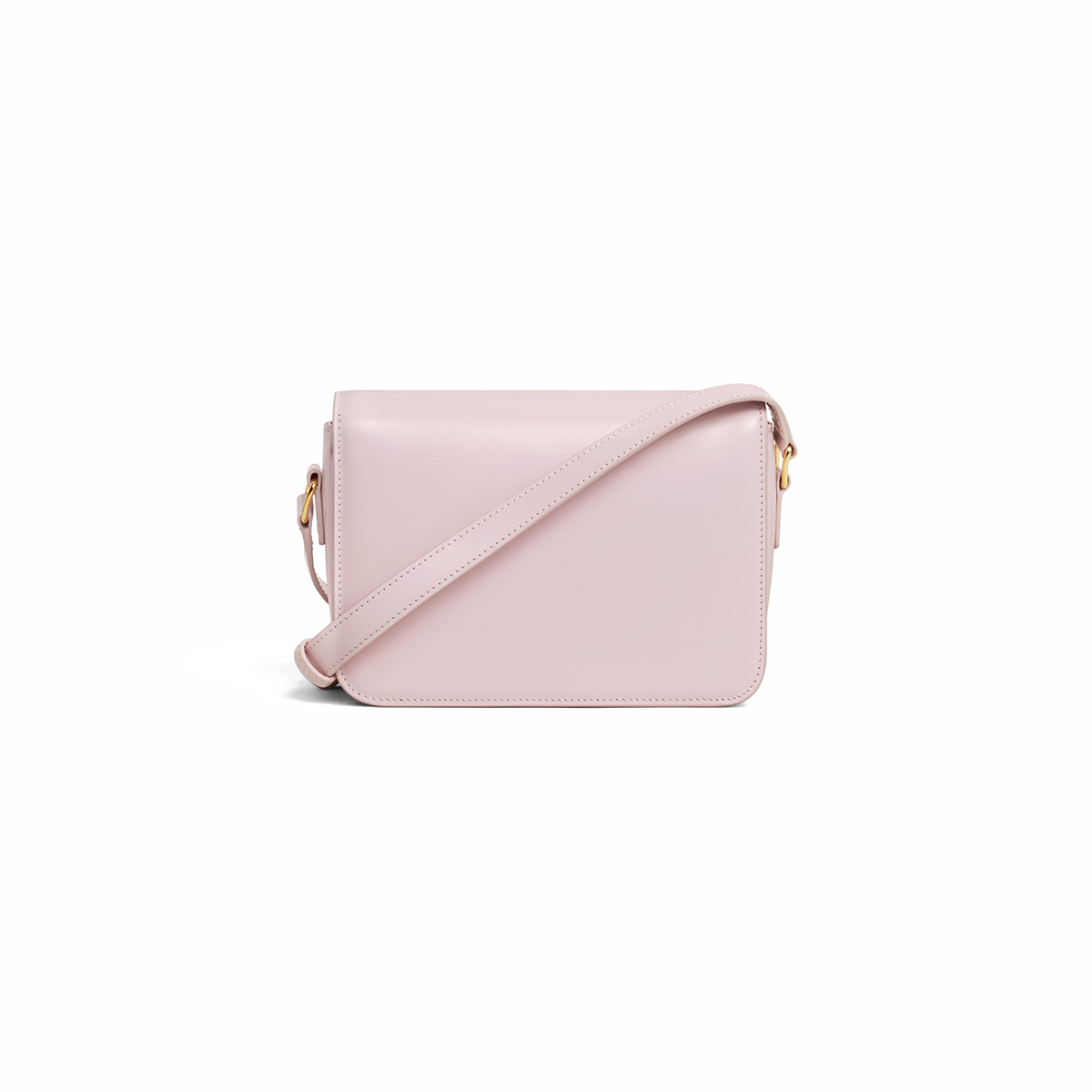 CELINE Teen Triomphe Bag In Shiny Calfskin - Pastel Pink