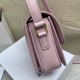 CELINE Teen Triomphe Bag In Shiny Calfskin - Pastel Pink