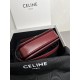 CELINE Teen Triomphe Bag In Shiny Calfskin - Light Burgundy