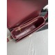 CELINE Teen Triomphe Bag In Shiny Calfskin - Light Burgundy