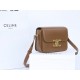 CELINE Teen Triomphe Bag In Shiny Calfskin - Glazed Brown