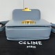 CELINE Teen Triomphe Bag In Shiny Calfskin - California Blue