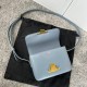 CELINE Teen Triomphe Bag In Shiny Calfskin - California Blue