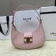 CELINE Medium Ava Triomphe Bag In Calfskin - Pink