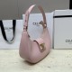 CELINE Medium Ava Triomphe Bag In Calfskin - Pink