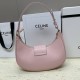 CELINE Medium Ava Triomphe Bag In Calfskin - Pink