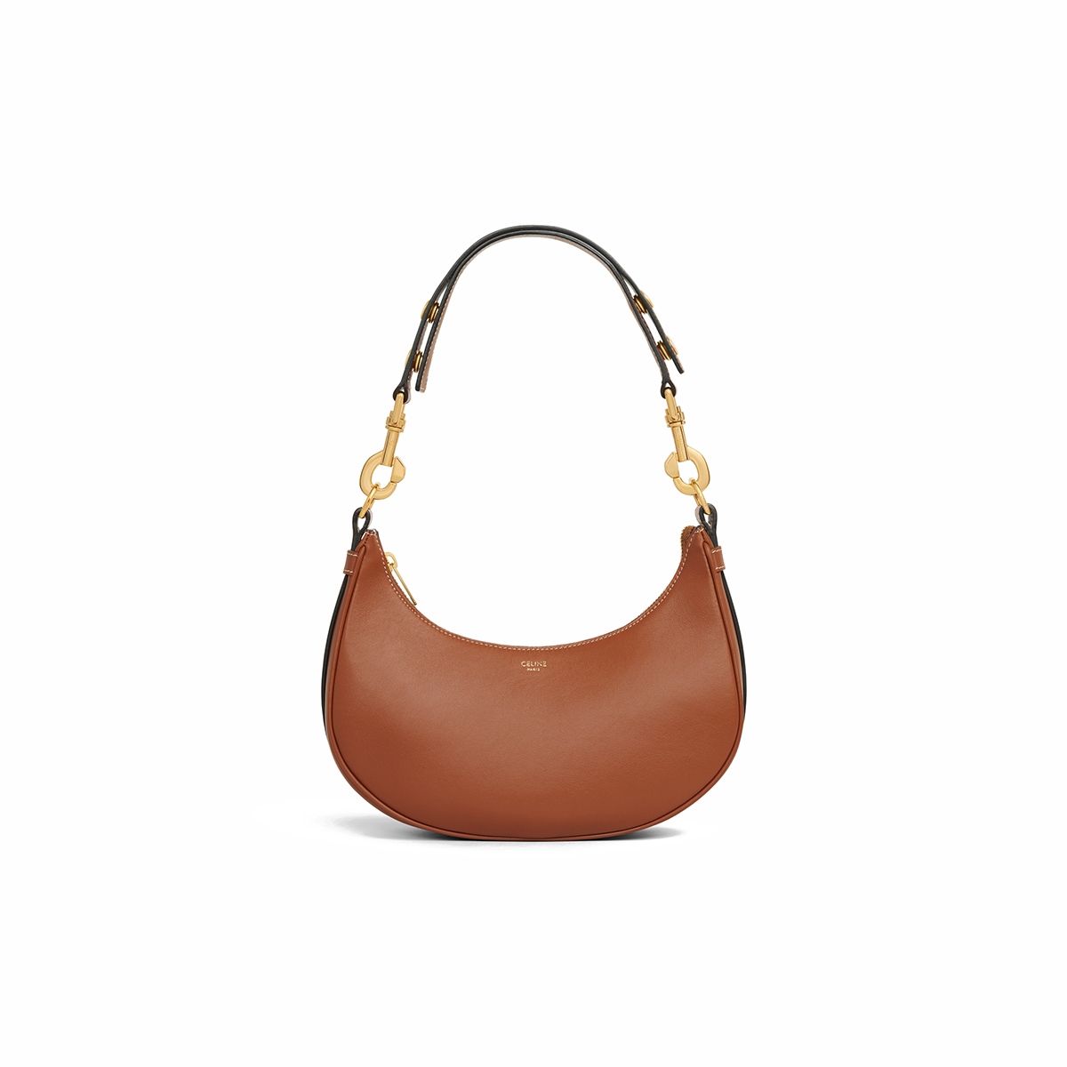 CELINE Medium Ava Strap Bag In Calfskin - Tan