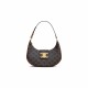 CELINE Medium Ava Triomphe Bag In Triomphe Canvas And Calfskin - Black