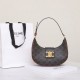 CELINE Medium Ava Triomphe Bag In Triomphe Canvas And Calfskin - Black