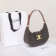 CELINE Medium Ava Triomphe Bag In Triomphe Canvas And Calfskin - Black