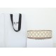 CELINE Medium Ava Bag In Triomphe Canvas And Calfskin - White