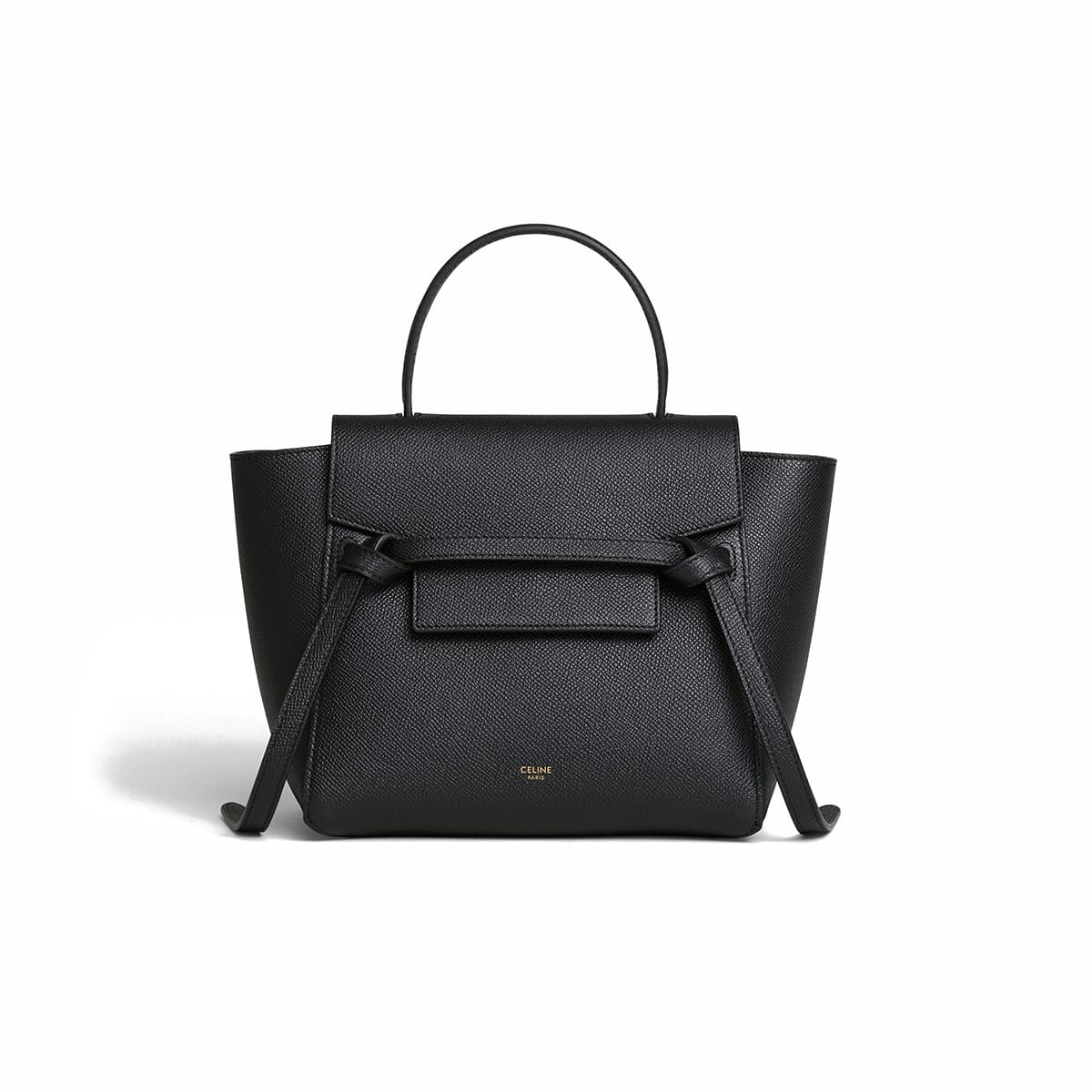 CELINE Nano Belt bag In Grained Calfskin - Black