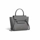 CELINE Nano Belt bag In Grained Calfskin - Grey