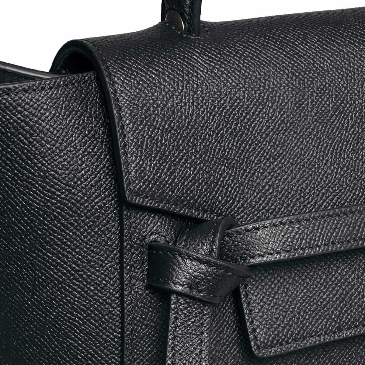 CELINE Micro Belt bag In Grained Calfskin - Black