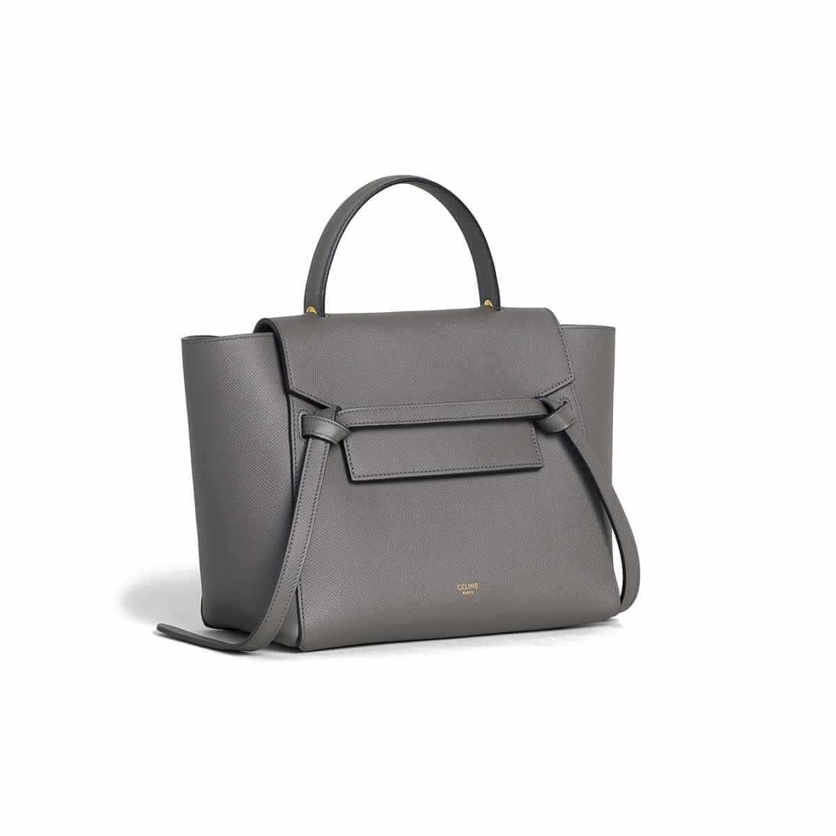 CELINE Micro Belt bag In Grained Calfskin - Grey