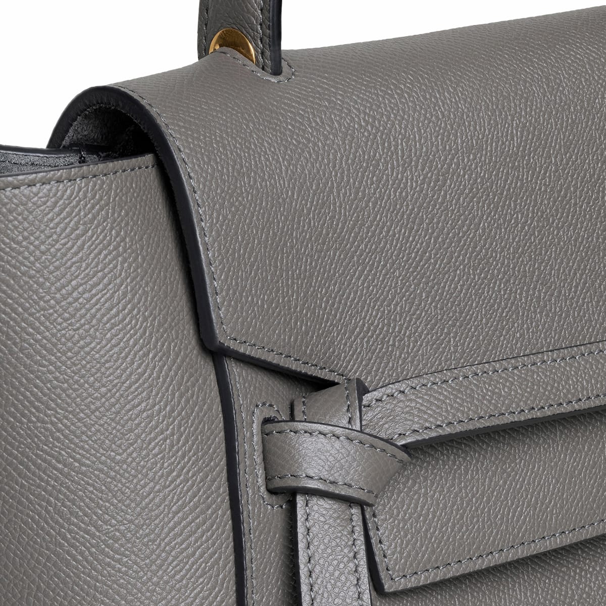 CELINE Micro Belt bag In Grained Calfskin - Grey