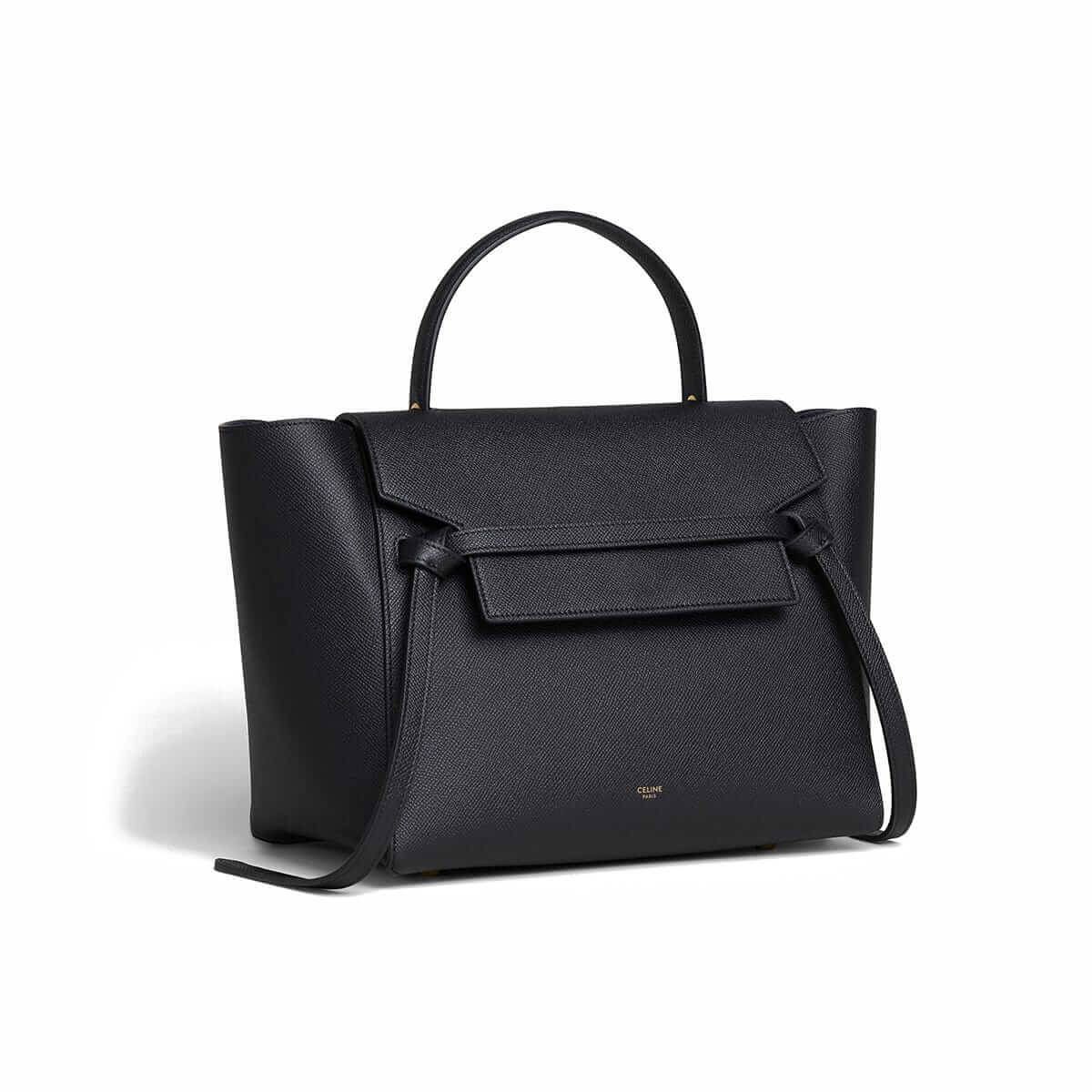 CELINE Mini Belt bag In Grained Calfskin - Black