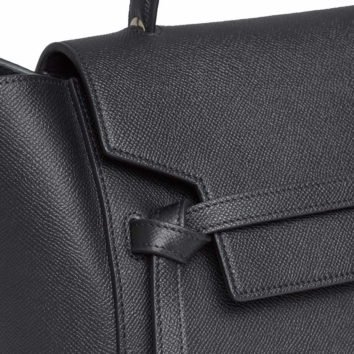 CELINE Mini Belt bag In Grained Calfskin - Black