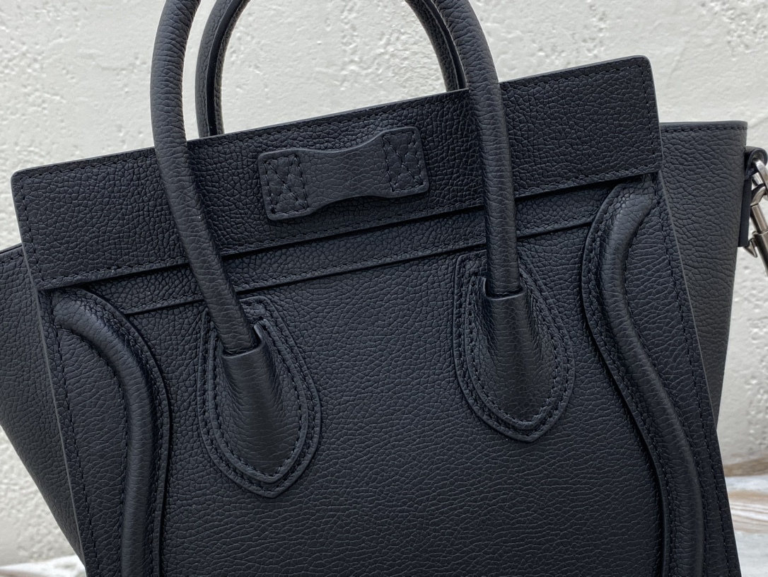 CELINE Nano Luggage Bag in Calfskin - Black