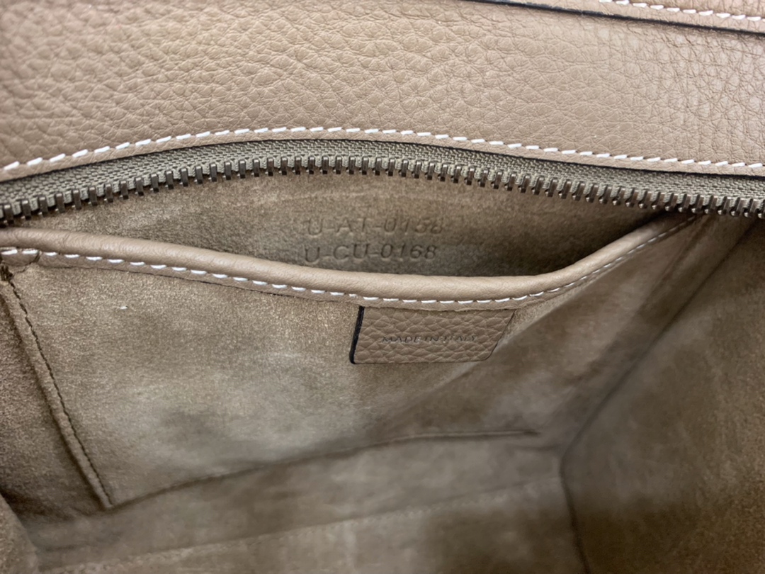 CELINE Nano Luggage Bag in Calfskin - Souris