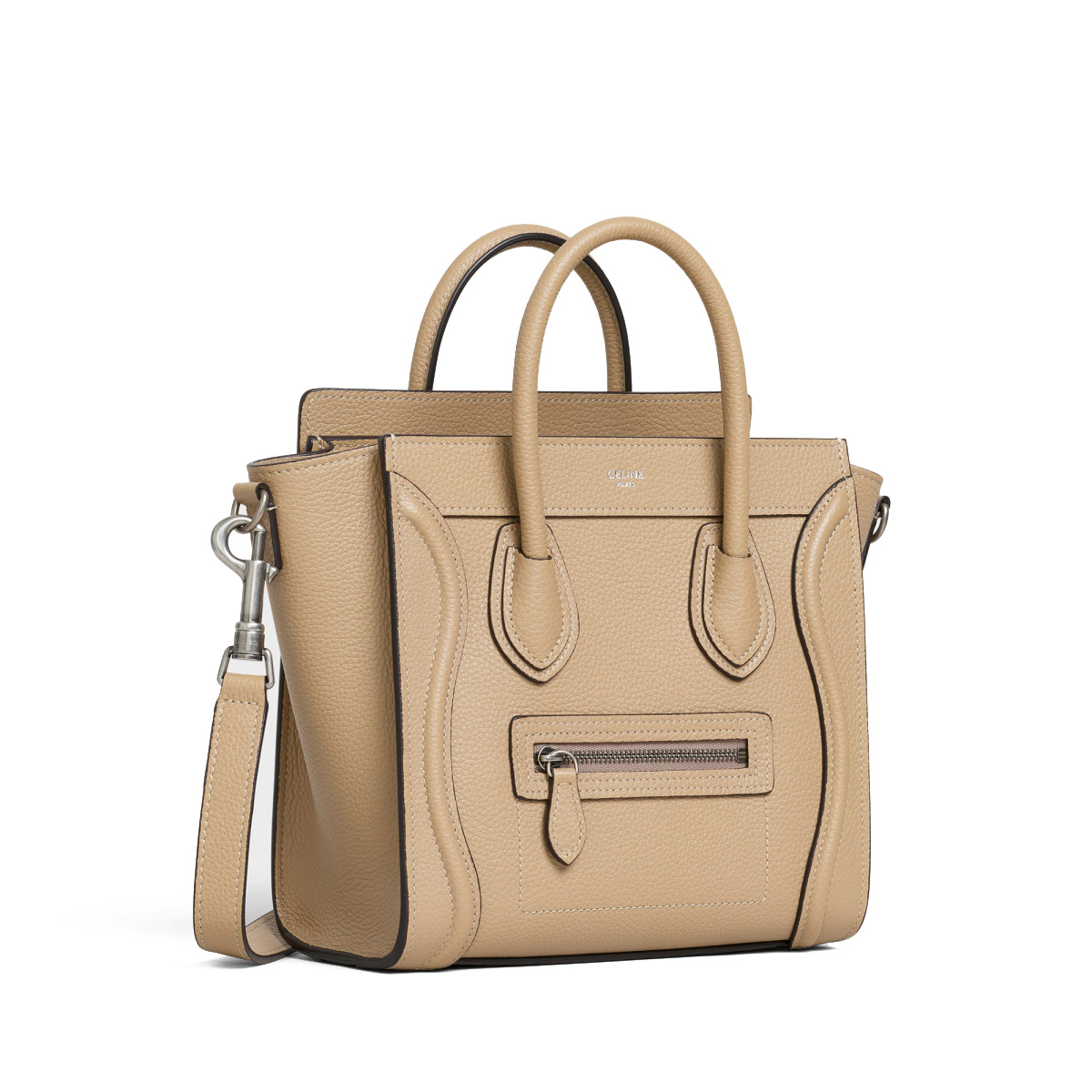 CELINE Nano Luggage Bag in Calfskin - Sand