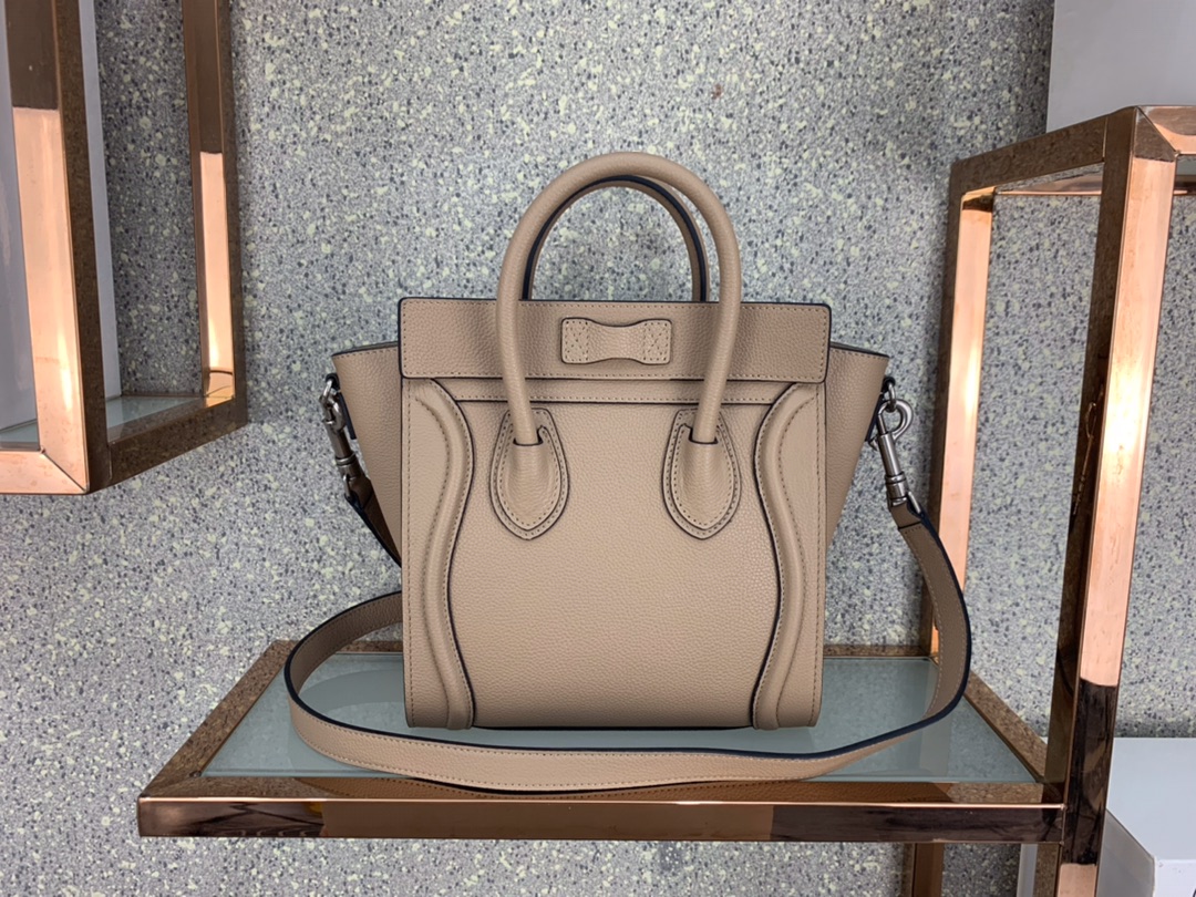 CELINE Nano Luggage Bag in Calfskin - Sand