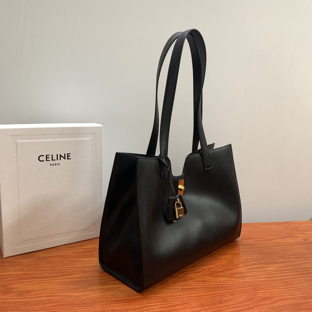 CELINE CABAS 16 Soft in Smooth Calfskin - Black