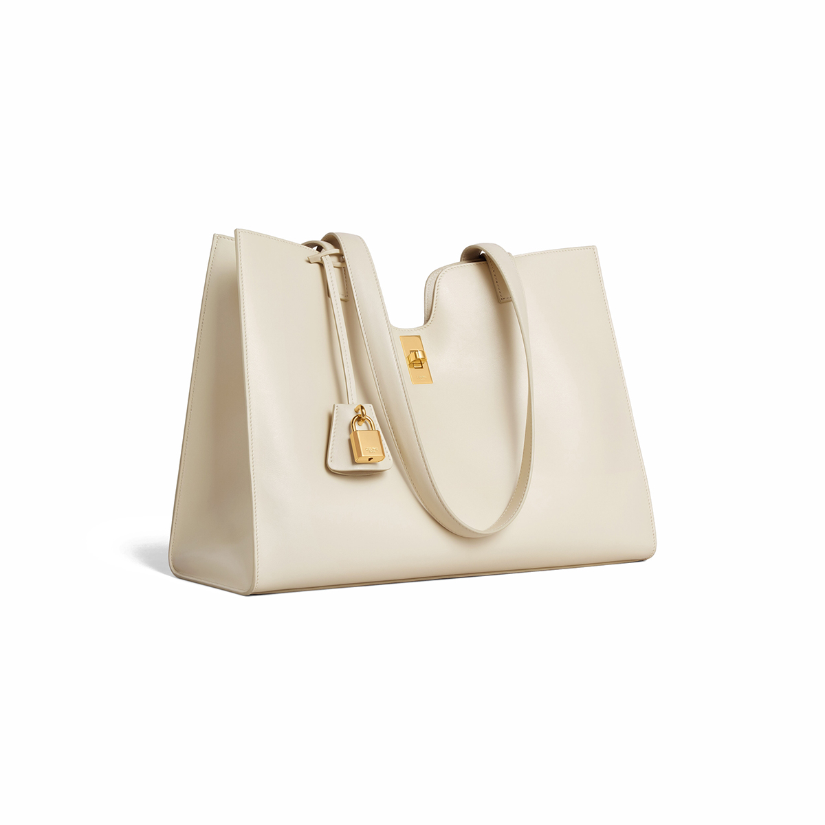 CELINE CABAS 16 Soft in Smooth Calfskin - Limestone