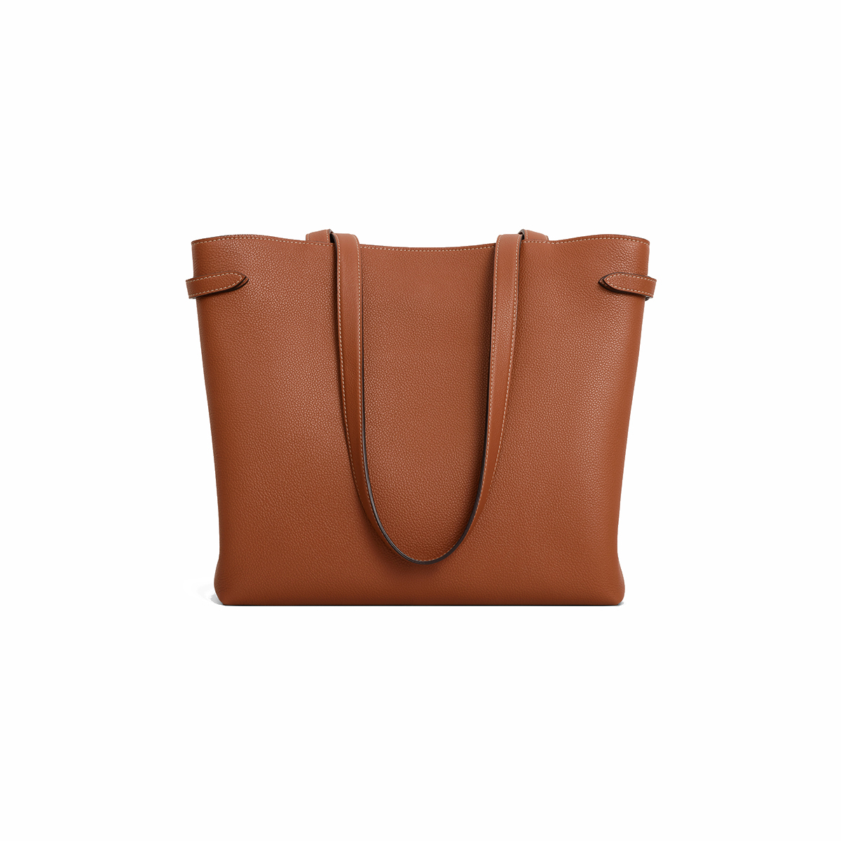 CELINE Medium Cabas Anais Cuir Triomphe In Grained Calfskin - Tan