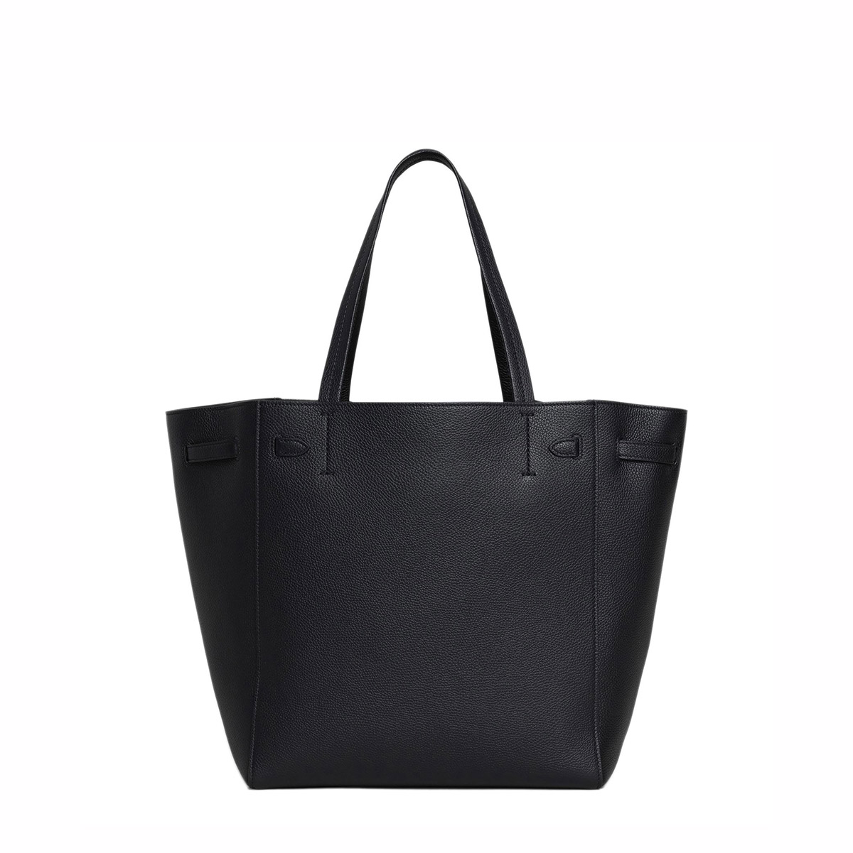 CELINE Cabas Phantom Small Tote Bag in Grained Calfskin - Black