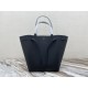 CELINE Cabas Phantom Small Tote Bag in Grained Calfskin - Black