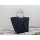 CELINE Cabas Phantom Small Tote Bag in Grained Calfskin - Black